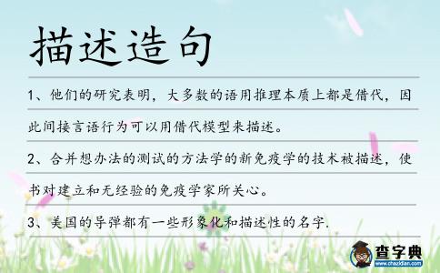 描述造句