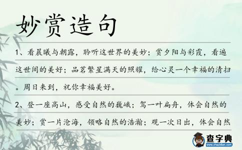 妙賞造句