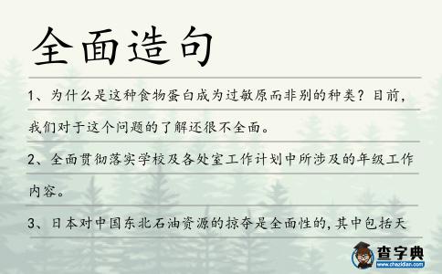 全面造句