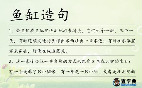 魚缸造句