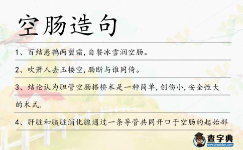 空腸造句