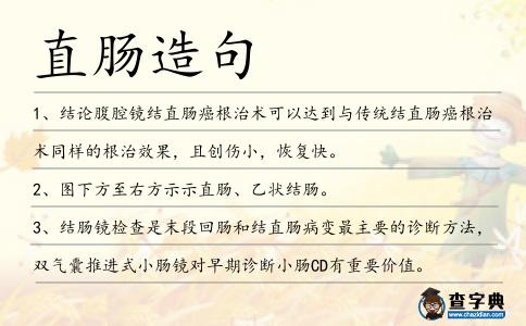 直腸造句