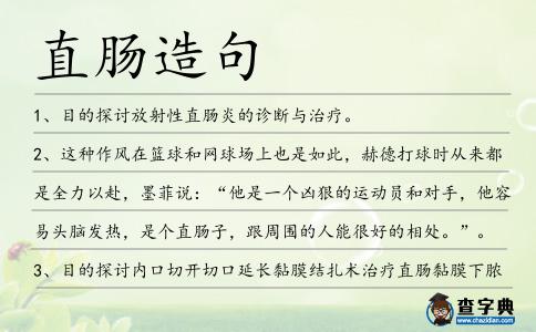 直腸造句