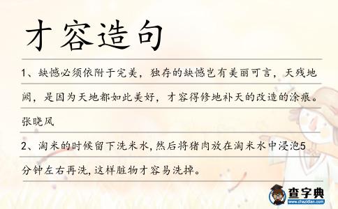 才容造句