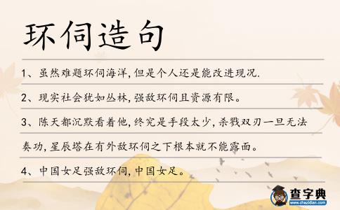 環伺造句