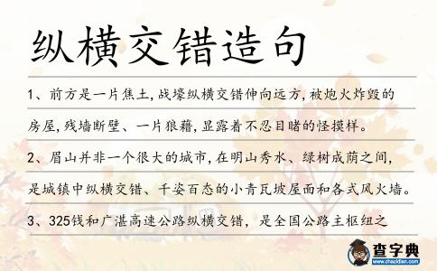 縱橫交錯造句