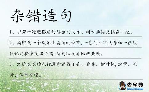 雜錯(cuò)造句