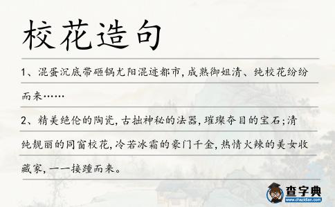 校花造句
