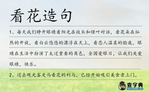 看花造句