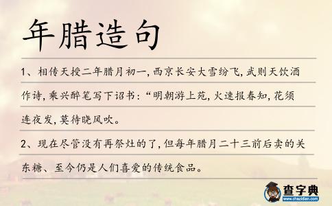 年臘造句