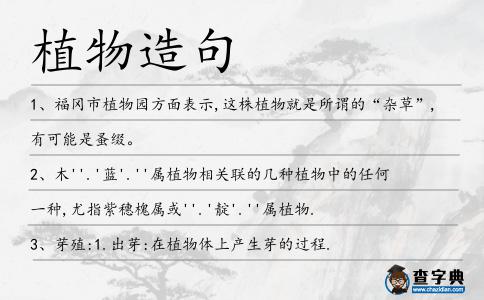 植物造句