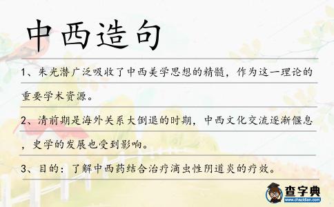 中西造句