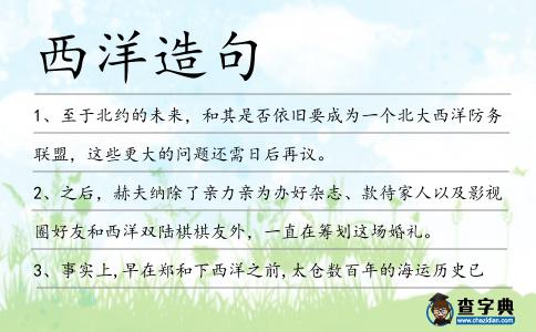 西洋造句