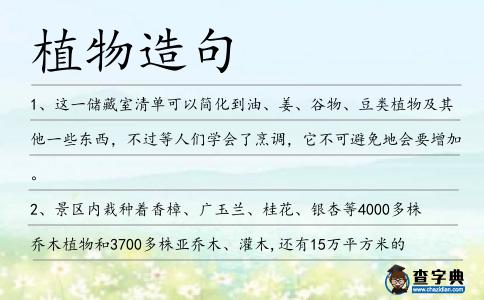 植物造句