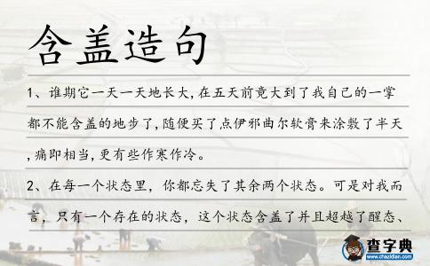 含蓋造句