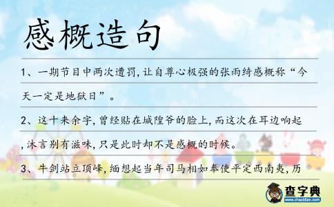 感概造句