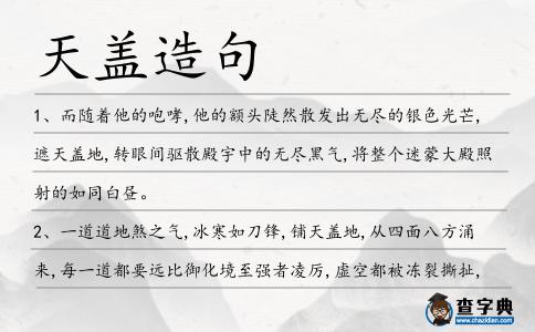 天蓋造句