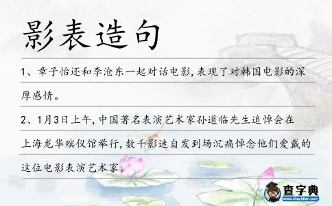 影表造句