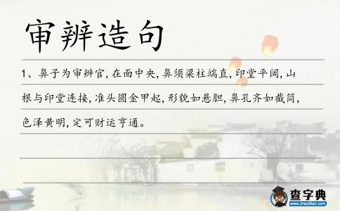 審辨造句