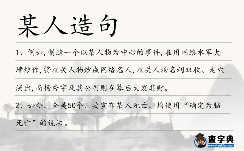 某人造句