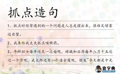 抓點(diǎn)造句
