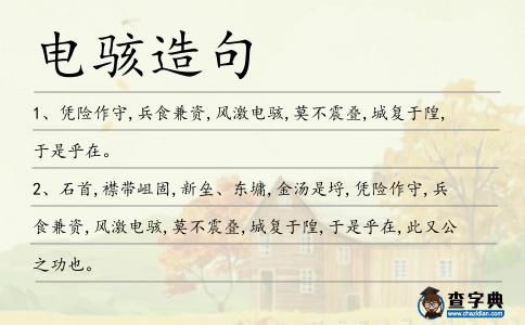 電駭造句
