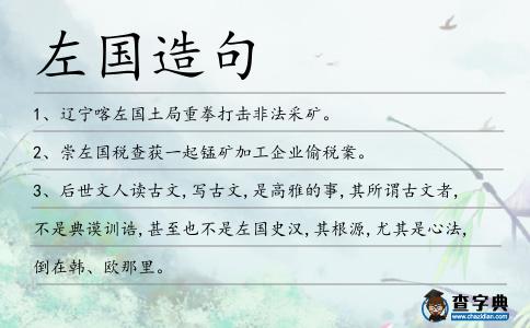 左國造句