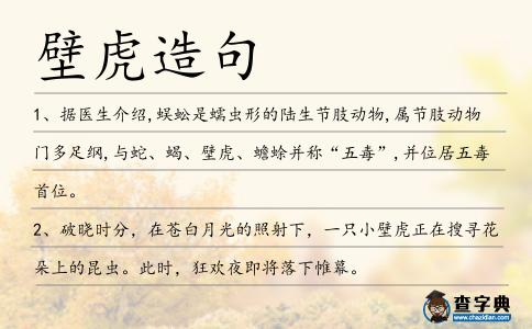 壁虎造句