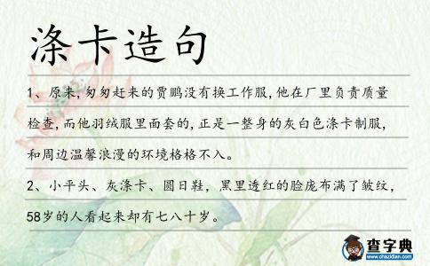滌卡造句
