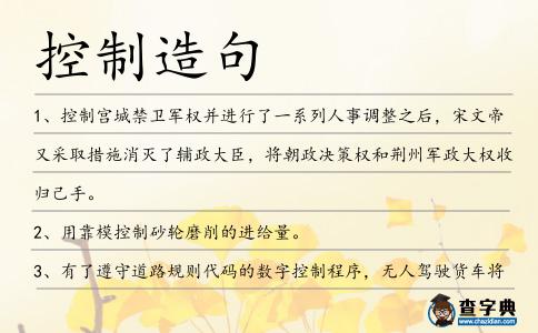 控制造句