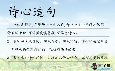 詩心造句