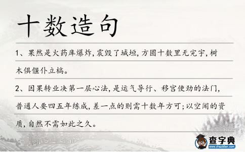 十數造句
