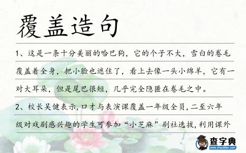 覆蓋造句