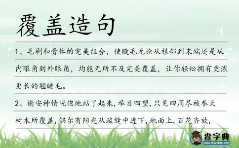 覆蓋造句