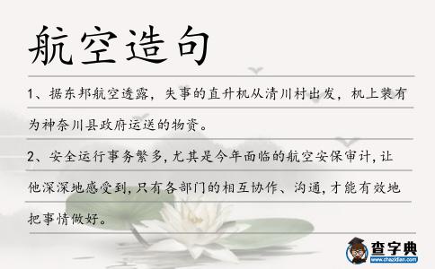 航空造句