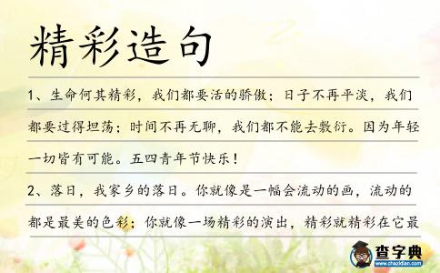 精彩造句