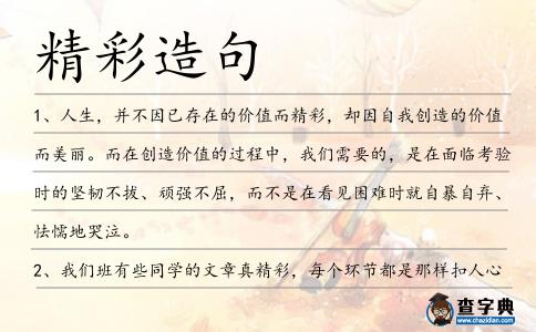 精彩造句