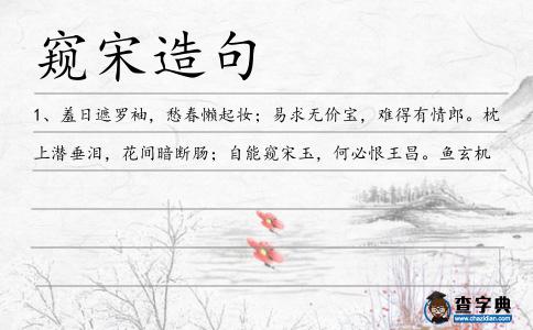 窺宋造句