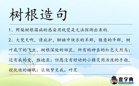 樹根造句