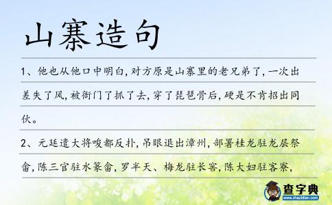 山寨造句