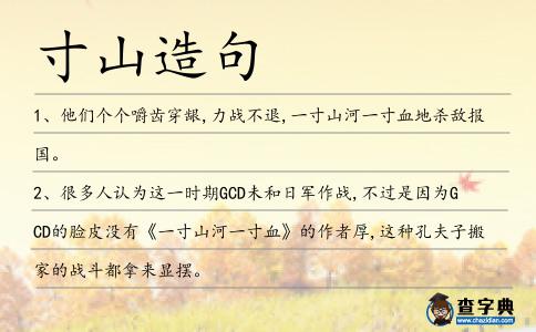 寸山造句