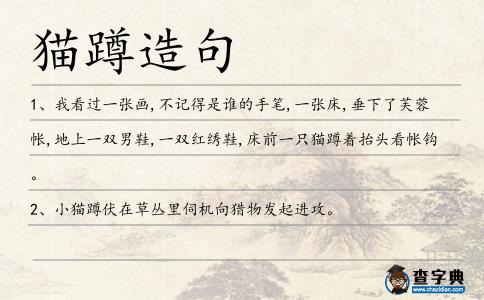 貓蹲造句