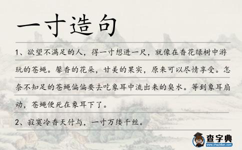 一寸造句