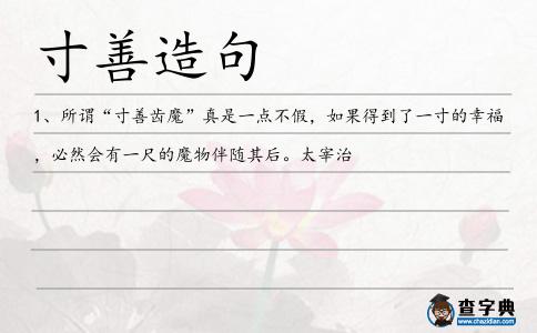 寸善造句