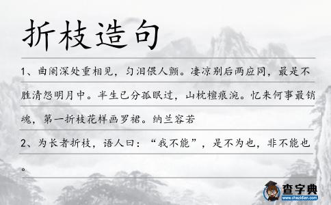 折枝造句
