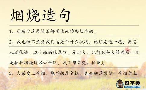 煙燒造句