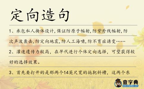 定向造句