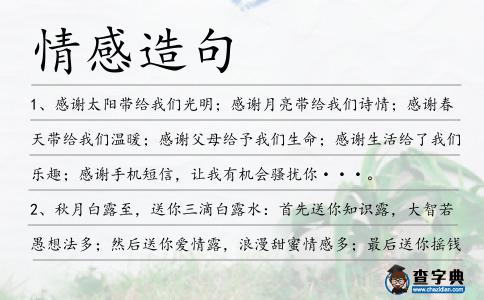 情感造句