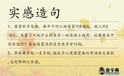 實感造句