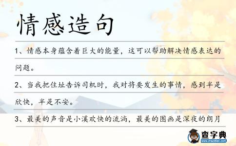 情感造句